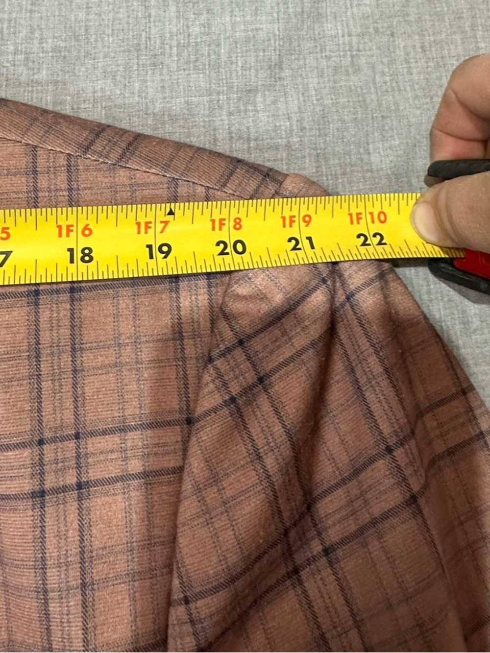 Men's Cloudstyle Plaid Suit Set 2 pcs. Dark Khaki Plaid Slim Formal Sz XXL - Picture 9 of 11